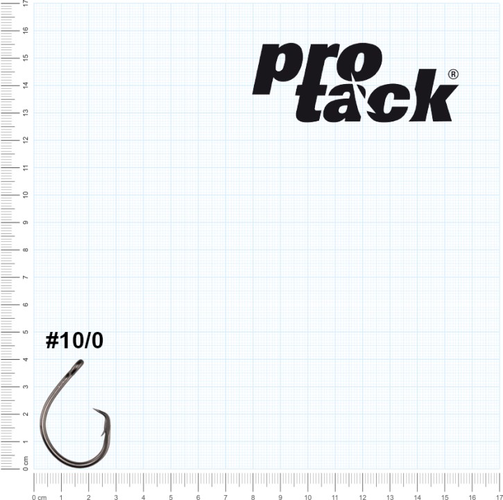 ProTack - Berserker Circle Hook - Edelstahl - Größe 10/0 - Zum Heilbutt und Dorsch angeln in Norwegen und Island - Waller, Thunfisch, Meereshaken