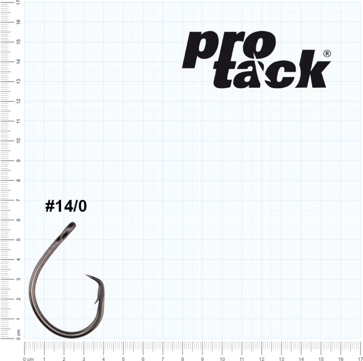 ProTack - Berserker Circle Hook - Edelstahl - Größe 14/0 - Zum Heilbutt und Dorsch angeln in Norwegen und Island - Waller, Thunfisch, Meereshaken