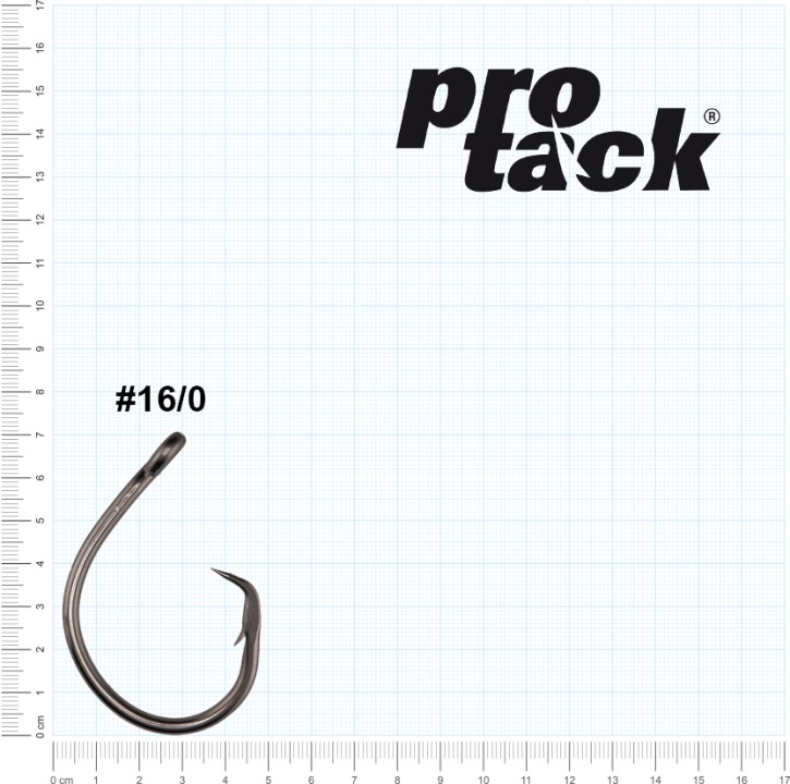 ProTack - Berserker Circle Hook - Edelstahl - Größe 16/0 - Zum Heilbutt und Dorsch angeln in Norwegen und Island - Waller, Thunfisch, Meereshaken
