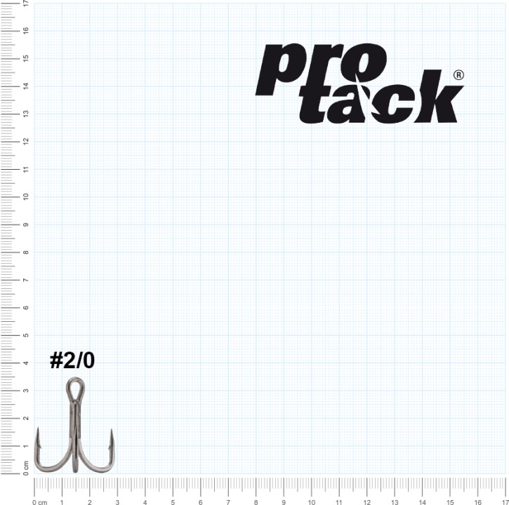 ProTack - Berserker - Treble Hook 6 X Strong - Größe 2/0 - High Carbon | Salzwasser, Hochsee, Waller, Stinger Drillinge, Meereshaken für Island, Norwegen
