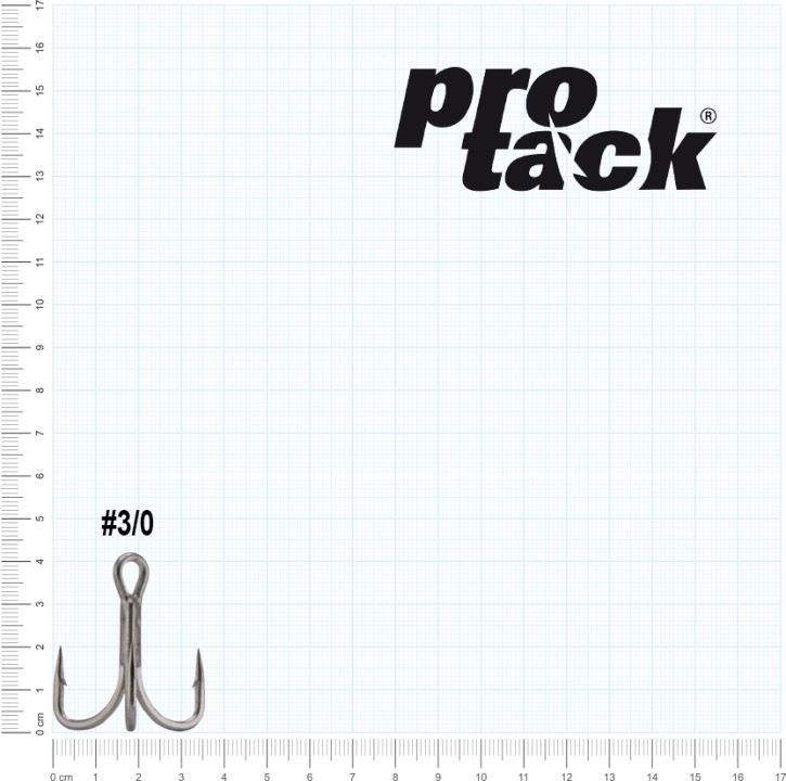 ProTack - Berserker - Treble Hook 6 X Strong - Größe 3/0 - High Carbon | Salzwasser, Hochsee, Waller, Stinger Drillinge, Meereshaken für Island, Norwegen