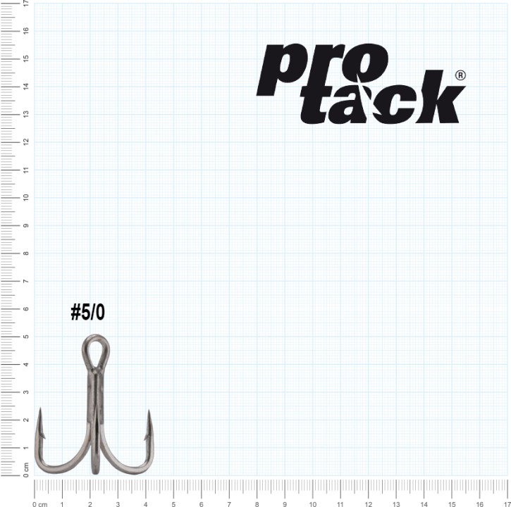 ProTack - Berserker - Treble Hook 6 X Strong - Größe 5/0 - High Carbon | Salzwasser, Hochsee, Waller, Stinger Drillinge, Meereshaken für Island, Norwegen