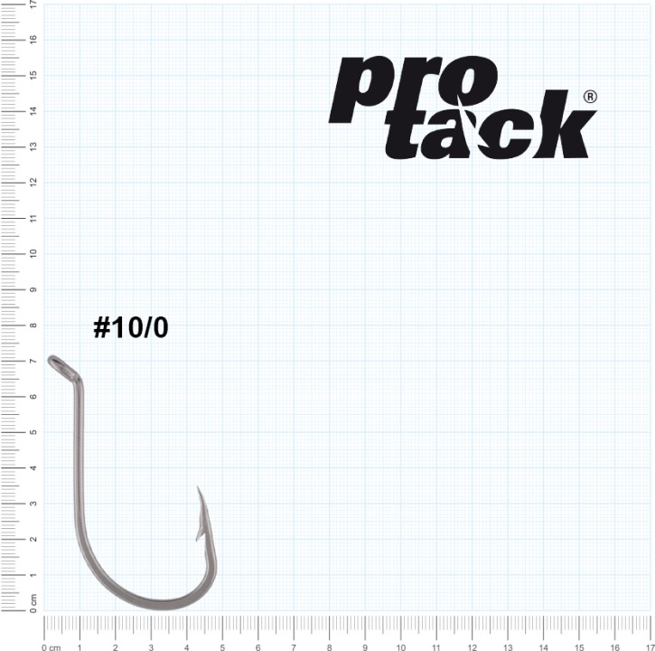 ProTack - Octopus Beak Hook - Edelstahl - Größe 10/0 - Meereshaken, Naturköderhaken zum Meeresangeln in Norwegen und Island – Leng, Dorsch, Heilbutt