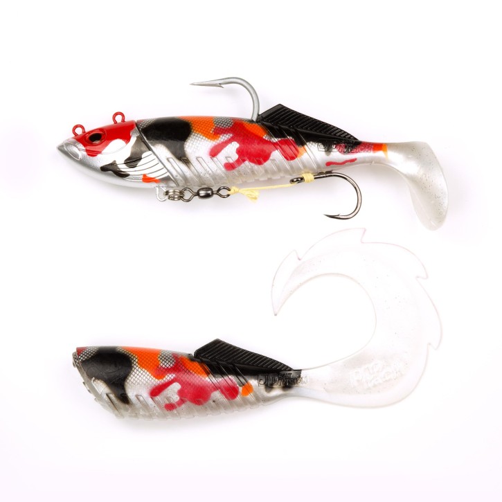 ProTack - Salty Slayer Shad - Killer Koi - 360 Gramm inkl. Wechselkörper | Meeresköder zum Heilbutt und Dorsch angeln in Norwegen und Island