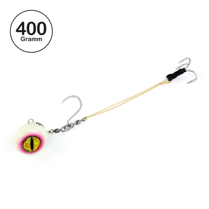 ProTack - Norwegen Baitball / Fireball 360° Flexi System - Glow / UV Pink - 400 Gramm | Naturködermontage zum angeln auf Heilbutt und Dorsch