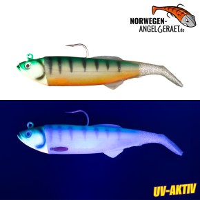 Arctic Herring Shad - Blue Mackerel - 300g inkl. Ersatzkörper | Gummifisch, Meeresköder für Dorsch, Köhler und Heilbutt - norwegen-angelgeraet.de