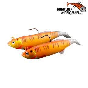 Arctic Herring Shad - Blue Mackerel - 300g inkl. Ersatzkörper | Gummifisch, Meeresköder für Dorsch, Köhler und Heilbutt - norwegen-angelgeraet.de