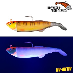Arctic Herring Shad - Blue Mackerel - 300g inkl. Ersatzkörper | Gummifisch, Meeresköder für Dorsch, Köhler und Heilbutt - norwegen-angelgeraet.de