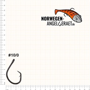 Demon Circle Hook - Größe 12/0 - Meereshaken zum Heilbutt, Dorsch und Leng angeln in Norwegen - Wallerhaken, Welshaken - von norwegen-angelgeraet.de