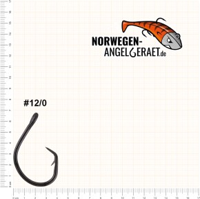 Demon Circle Hook - Größe 12/0 - Meereshaken zum Heilbutt, Dorsch und Leng angeln in Norwegen - Wallerhaken, Welshaken - von norwegen-angelgeraet.de
