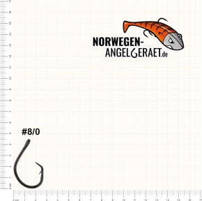 Demon Circle Hook - Größe 12/0 - Meereshaken zum Heilbutt, Dorsch und Leng angeln in Norwegen - Wallerhaken, Welshaken - von norwegen-angelgeraet.de