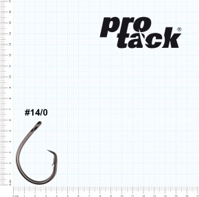 ProTack - Berserker Circle Hook - Edelstahl - Größe 14/0 - Zum Heilbutt und Dorsch angeln in Norwegen und Island - Waller, Thunfisch, Meereshaken