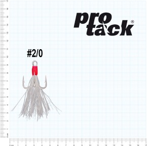 ProTack - Glow Treble Hook 6 X Strong - Größe 4/0 - High Carbon - Selbstleuchtend - UV Aktiv | Hochsee, Salzwasser Drillinge, Meereshaken für Island, Norwegen
