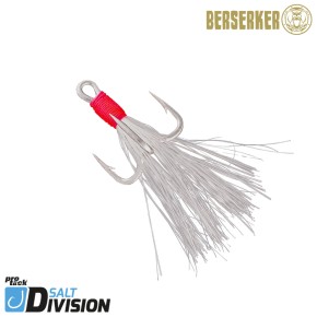 ProTack - Glow Treble Hook 6 X Strong - Größe 4/0 - High Carbon - Selbstleuchtend - UV Aktiv | Hochsee, Salzwasser Drillinge, Meereshaken für Island, Norwegen