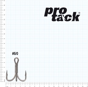 ProTack - Berserker - Treble Hook 6 X Strong - Größe 5/0 - High Carbon | Salzwasser, Hochsee, Waller, Stinger Drillinge, Meereshaken für Island, Norwegen