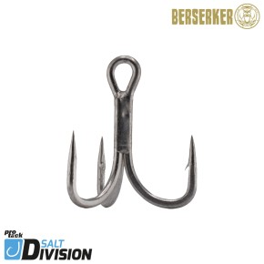 ProTack - Berserker - Treble Hook 6 X Strong - Größe 5/0 - High Carbon | Salzwasser, Hochsee, Waller, Stinger Drillinge, Meereshaken für Island, Norwegen