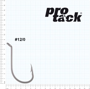 ProTack - Octopus Beak Hook - Edelstahl - Größe 12/0 - Meereshaken, Naturköderhaken zum Meeresangeln in Norwegen und Island – Leng, Dorsch, Heilbutt