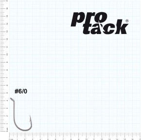 ProTack - Octopus Beak Hook - Edelstahl - Größe 6/0 - Meereshaken, Naturköderhaken zum Meeresangeln in Norwegen und Island – Leng, Dorsch, Heilbutt