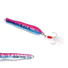 Fast & Deep Pilker - Makrele-Pink-Glow - 100 Gramm - Ideal für Dorsch, Köhler, Pollack und Heilbutt in Norwegen - von norwegen-angelgeraet.de