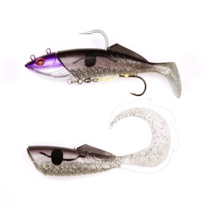 ProTack - Salty Slayer Shad - Purple Haddock - 360 Gramm inkl. Wechselkörper | Meeresköder zum Heilbutt und Dorsch angeln in Norwegen und Island