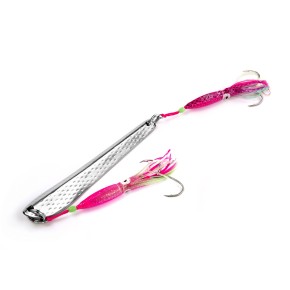 ProTack - Seewolf Klopfer - Pink Lila Glow - 400 Gramm | Steinbeißer Köder, Pilker für Naturköder zum Angeln in Norwegen und Island