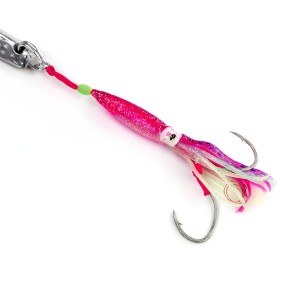 ProTack - Seewolf Klopfer - Pink Lila Glow - 400 Gramm | Steinbeißer Köder, Pilker für Naturköder zum Angeln in Norwegen und Island