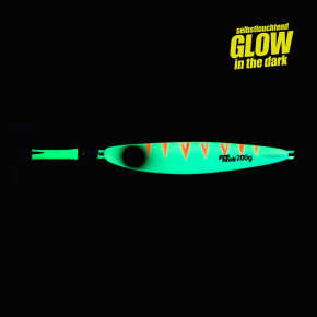 ProTack - Giddy Slayer Pilker - Glow Tiger - 75 Gramm | Meeresköder für das Angeln auf Heilbutt, Dorsch & Köhler in Norwegen & Island