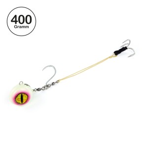 ProTack - Norwegen Baitball / Fireball 360° Flexi System - Glow / UV Pink - 400 Gramm | Naturködermontage zum angeln auf Heilbutt und Dorsch
