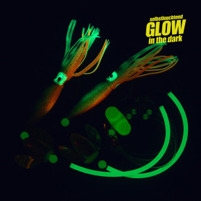 ProTack – Steinbeißer Montage – Grün / Glow | Seewolf Vorfach für Island & Norwegen | Selbstleuchtend, UV-Aktiv, Abriebfest & Salzwasserbeständig