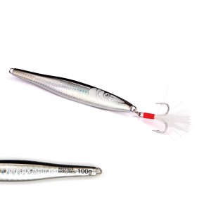 Tobynator Pilker - Schwarz-Holo-Glow – 100 Gramm - Ideal für Dorsch, Köhler, Pollack und Heilbutt in Norwegen – von norwegen-angelgeraet.de